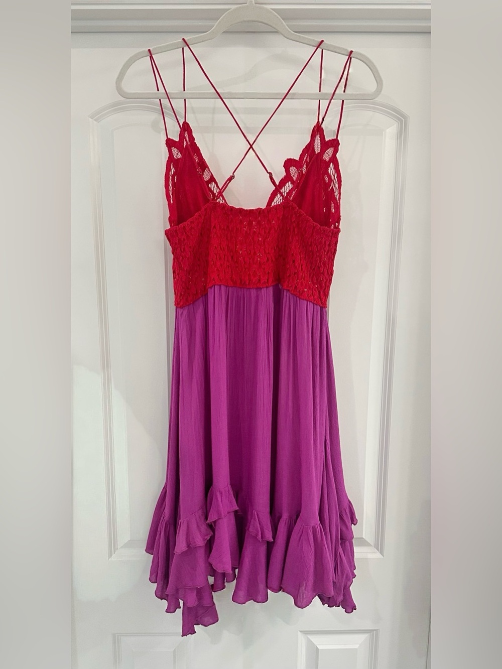 Free People FP One Adella Slip Dress - Lipstick Combo - Picture 5 of 7
